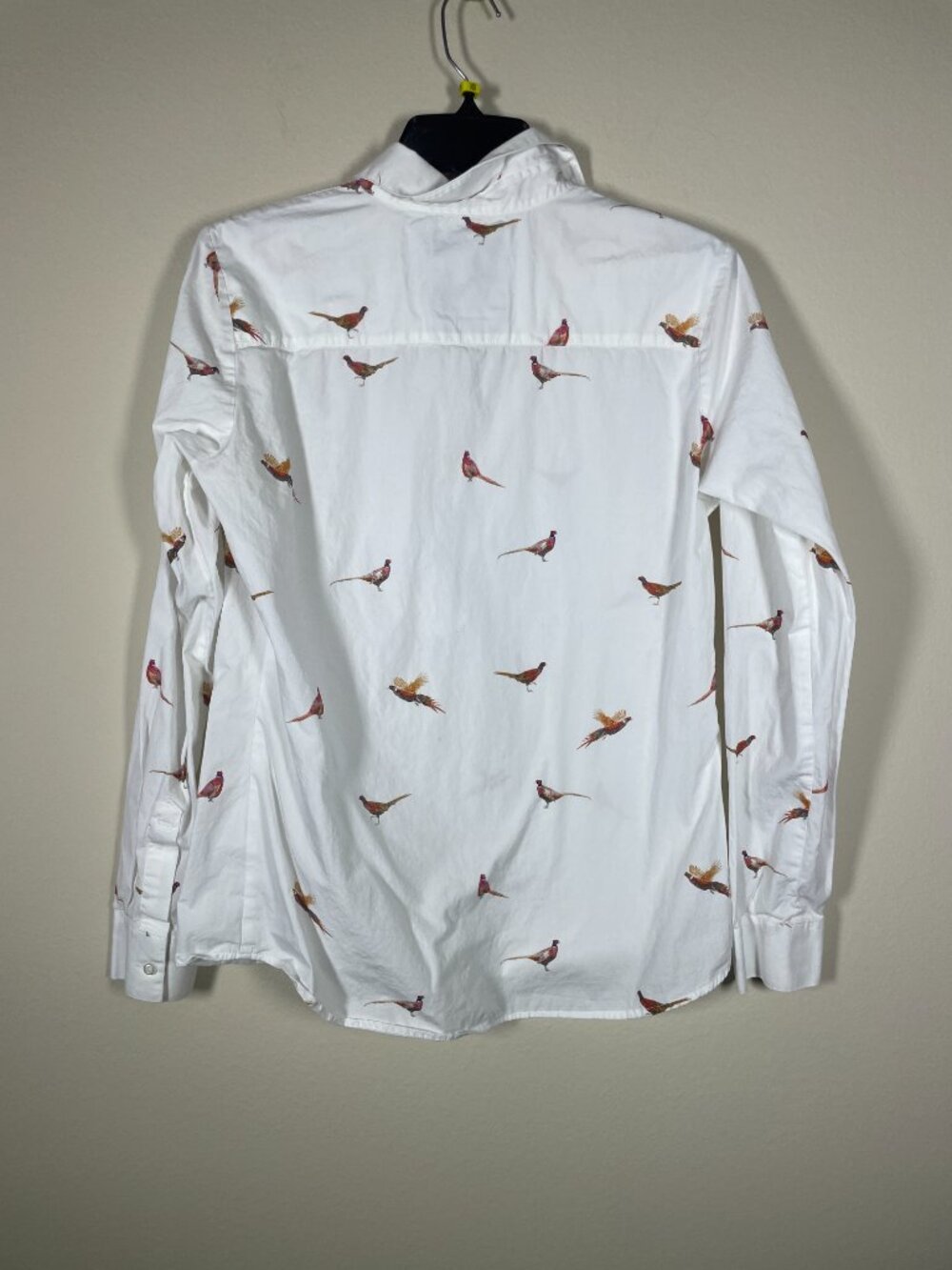 RY Women's Cotton Pheasant Print Henley Shirt Wistow Size: 14 - Picture 5 of 5
